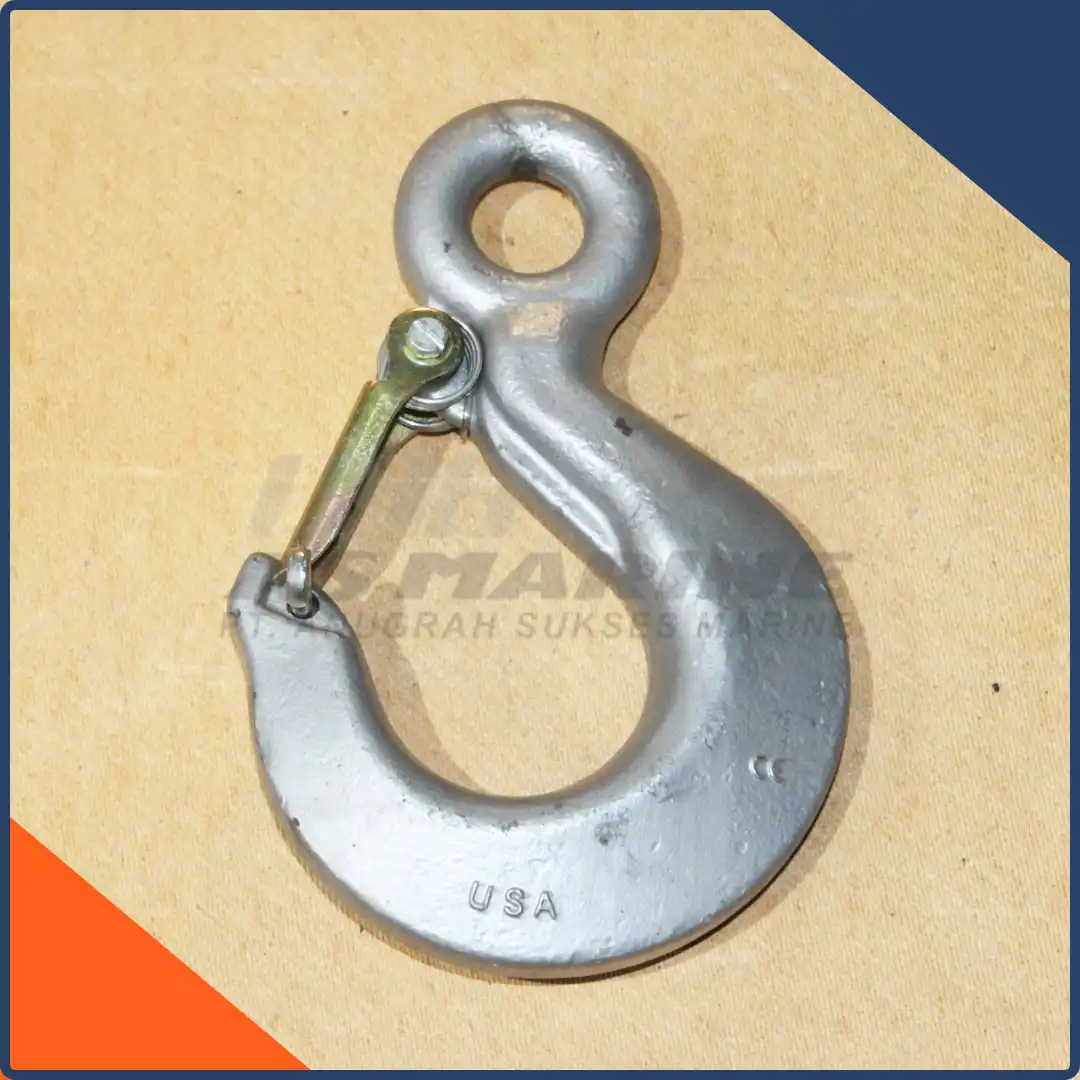 Crosby USA Eye Sling Hook / Kait / Gancu L1327 with Latch Kit 5/8 Inch